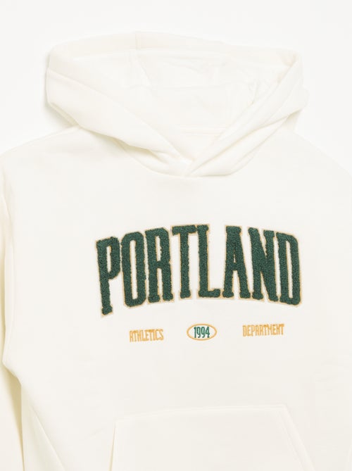 Sweatshirt com capuz e bolso canguru - Kiabi