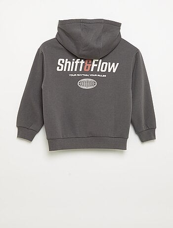 Sweatshirt com capuz e bolso canguru