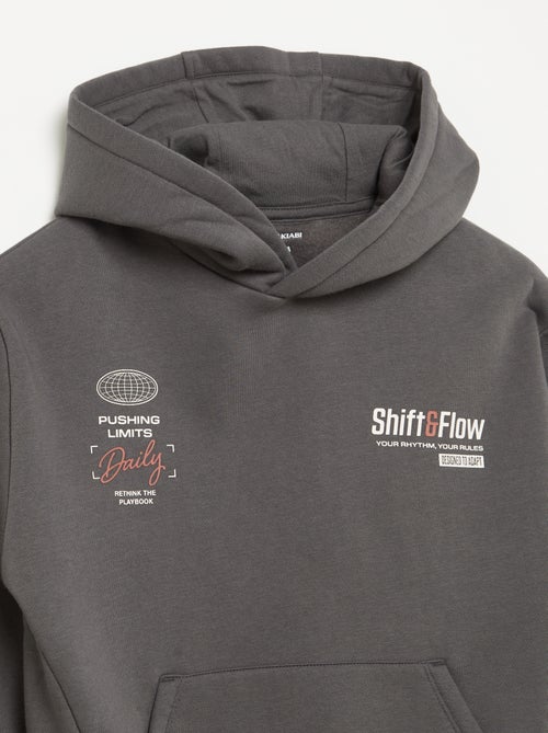 Sweatshirt com capuz e bolso canguru - Kiabi Sweatshirt com capuz e bolso canguru - Kiabi