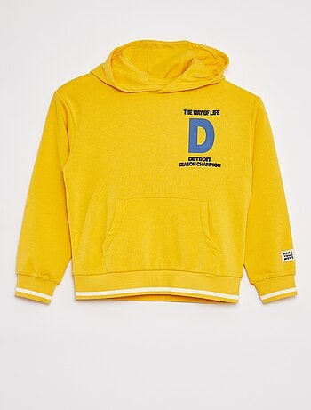 Sweatshirt com capuz e estampa