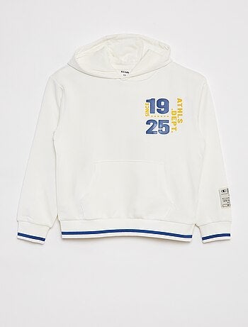 Sweatshirt com capuz e estampa