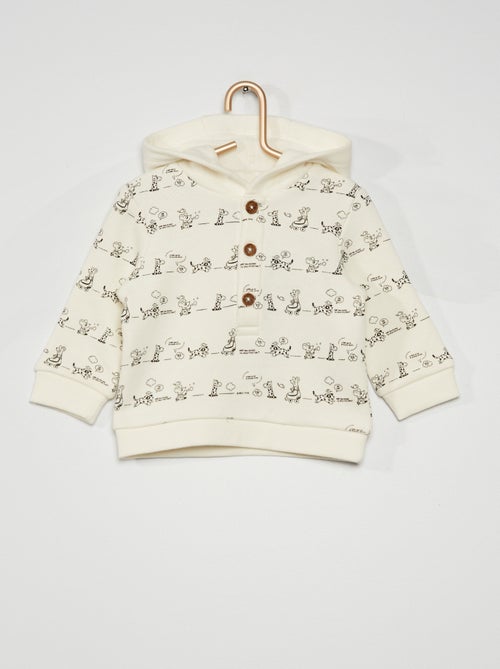 Sweatshirt com capuz e estampado 'animais' - Kiabi