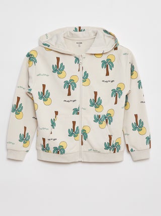Sweatshirt com capuz e estampado