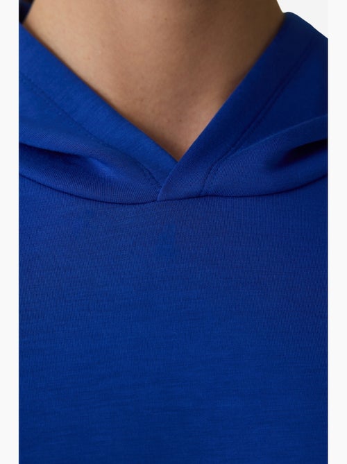 Sweatshirt com capuz e estampado de slogan, toque sedoso penti - Kiabi