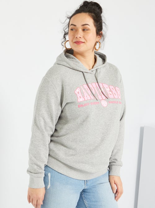 Sweatshirt com capuz e estampado vintage - Kiabi