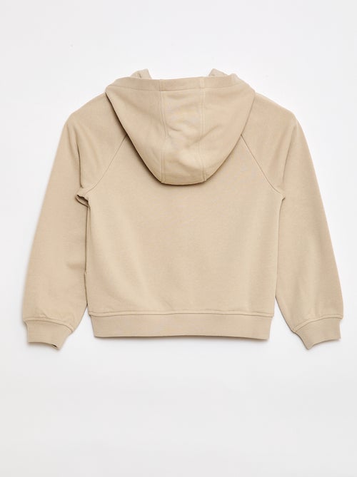 Sweatshirt com capuz e fecho - Coleção fácil de vestir - Kiabi