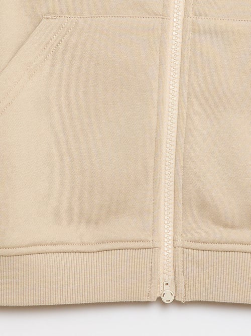 Sweatshirt com capuz e fecho - Coleção fácil de vestir - Kiabi