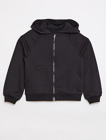 Sweatshirt com capuz e fecho - Coleção fácil de vestir