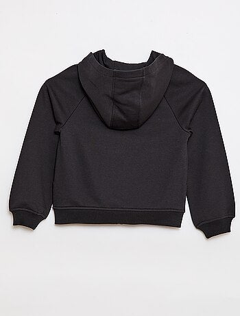 Sweatshirt com capuz e fecho - Coleção fácil de vestir