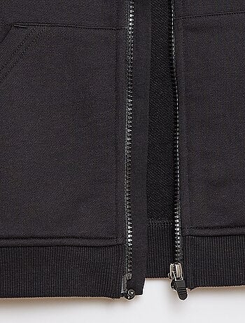 Sweatshirt com capuz e fecho - Coleção fácil de vestir