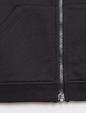 Sweatshirt com capuz e fecho - Coleção fácil de vestir