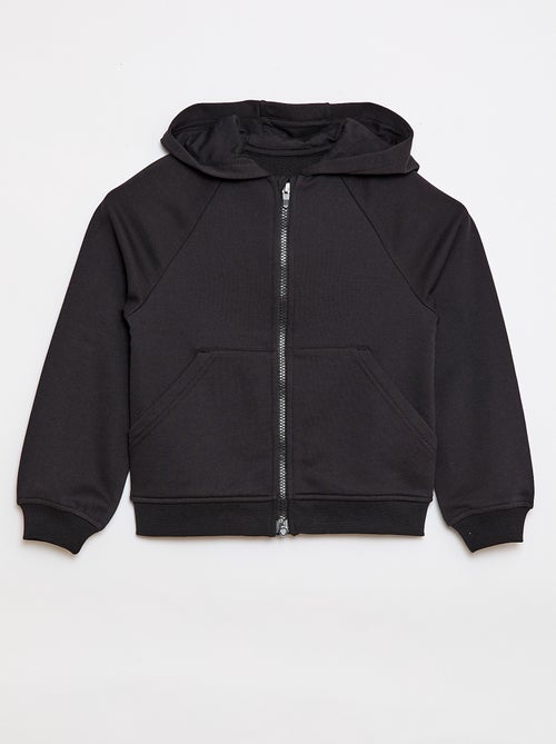 Sweatshirt com capuz e fecho - Coleção fácil de vestir - Kiabi
