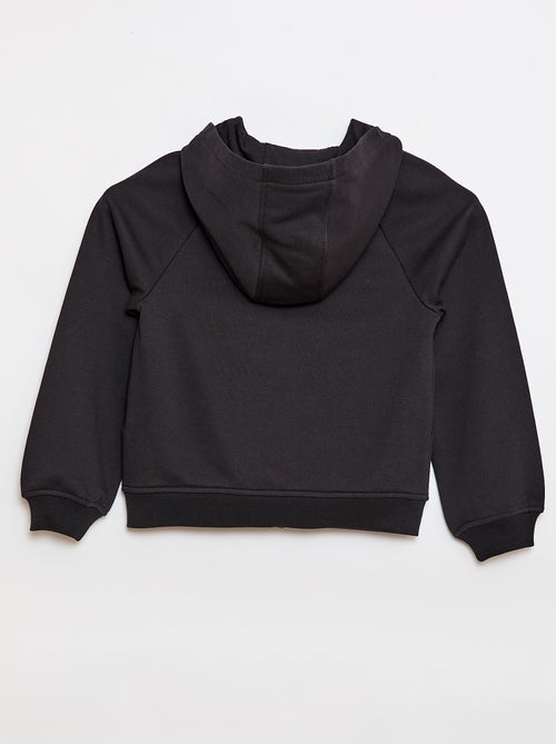 Sweatshirt com capuz e fecho - Coleção fácil de vestir - Kiabi