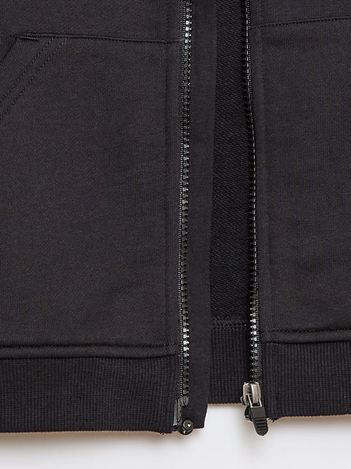 Sweatshirt com capuz e fecho - Coleção fácil de vestir - Kiabi