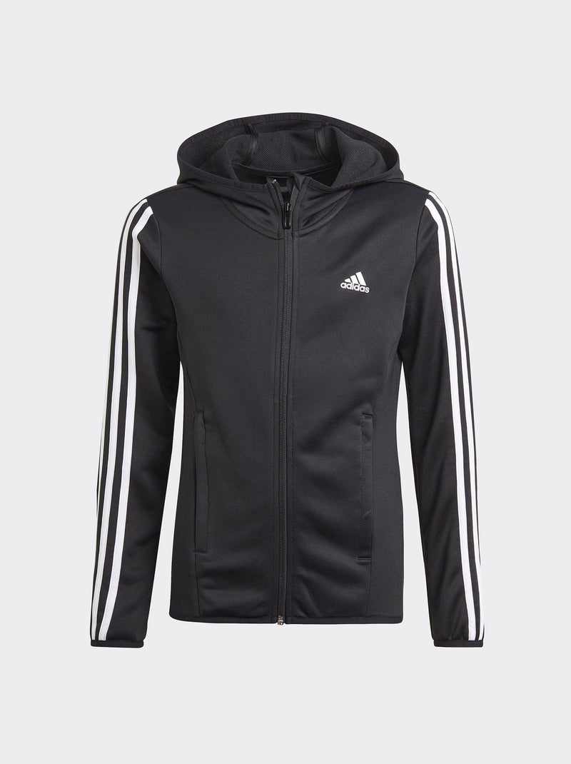 Sweatshirt com capuz e fecho 'Adidas' PRETO - Kiabi