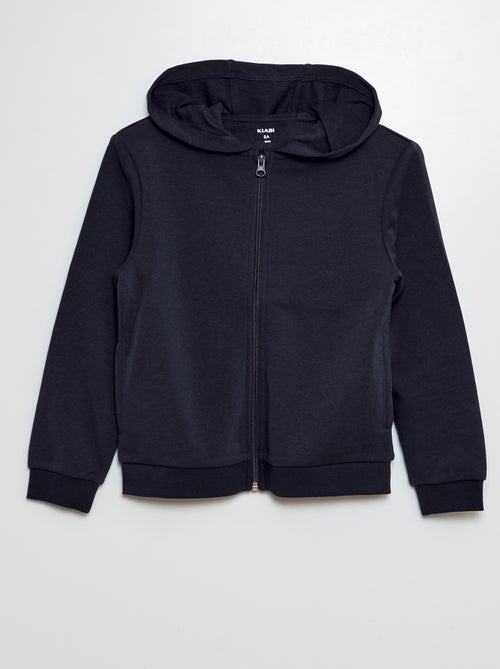 Sweatshirt com capuz e fecho - Kiabi