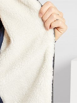 Sweatshirt com capuz e fecho - Kiabi