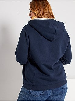 Sweatshirt com capuz e fecho - Kiabi