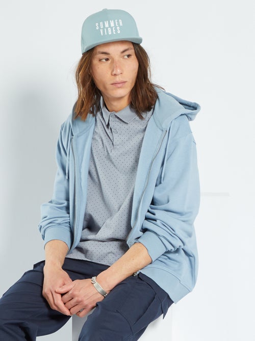 Sweatshirt com capuz e fecho - Kiabi
