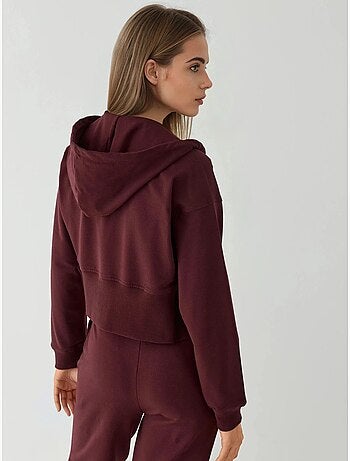 Sweatshirt com capuz e fecho de correr hiccup