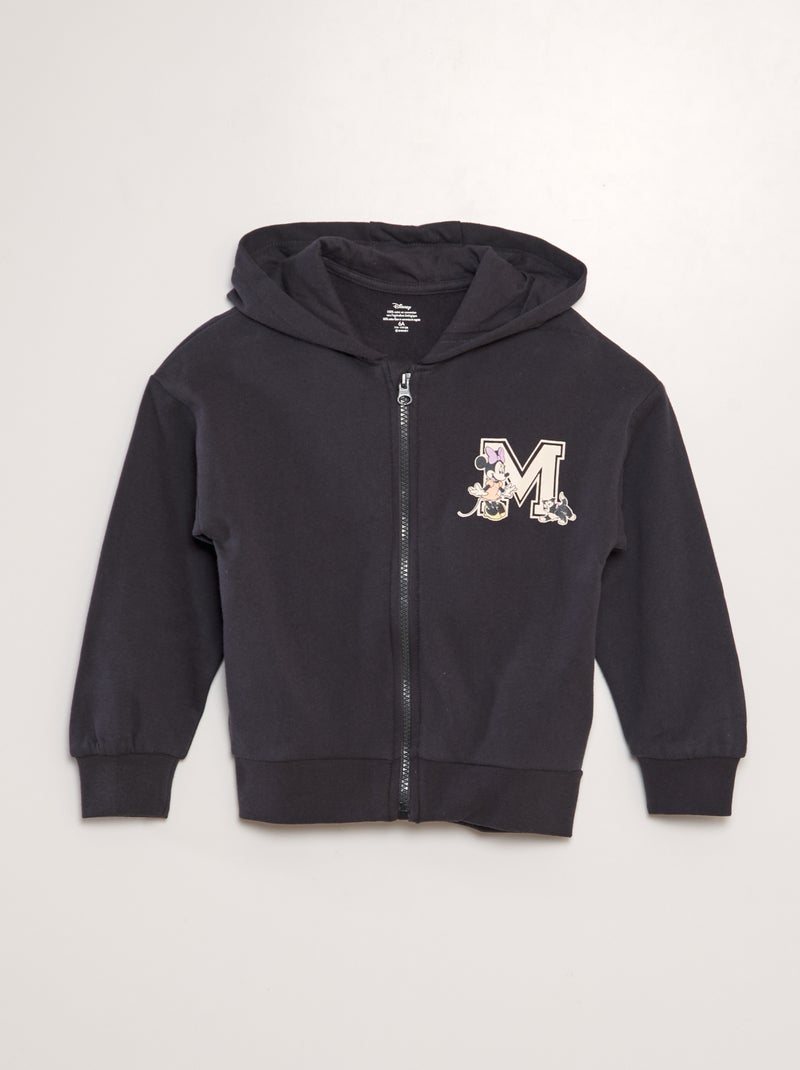 Sweatshirt com capuz e fecho de correr 'Minnie' da 'Disney' PRETO - Kiabi