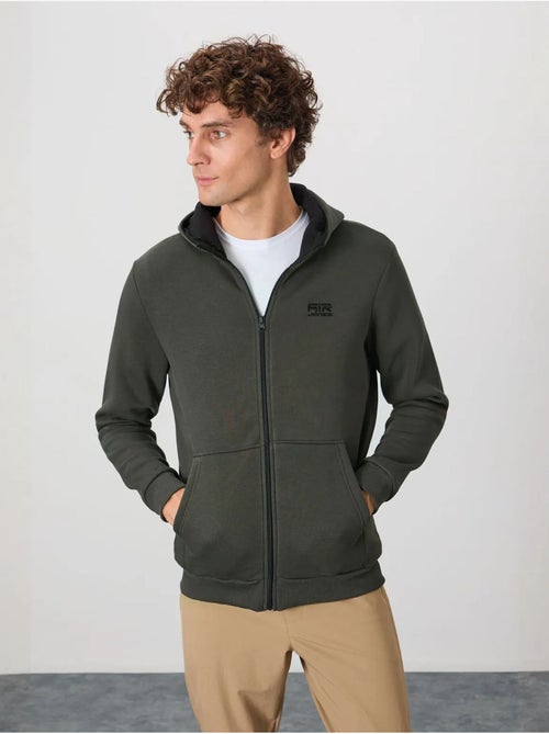 Sweatshirt com capuz e fecho de correr para homem tommy - Kiabi Sweatshirt com capuz e fecho de correr para homem tommy - Kiabi