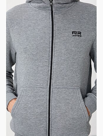 Sweatshirt com capuz e fecho de correr para homem tommy