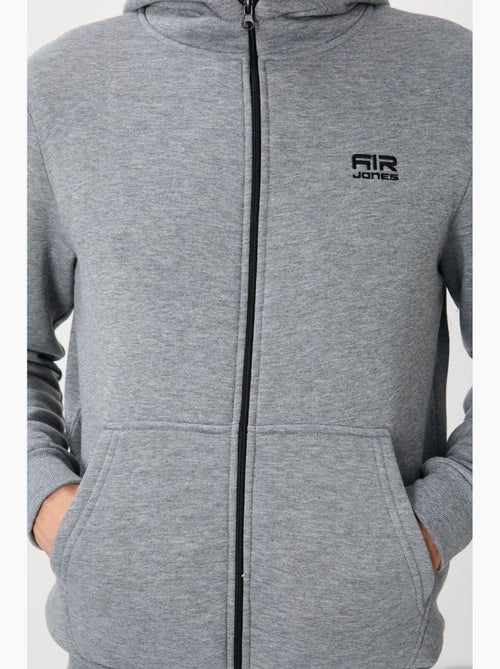 Sweatshirt com capuz e fecho de correr para homem tommy - Kiabi