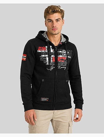 Sweatshirt com capuz e fecho gutta – geographical norway