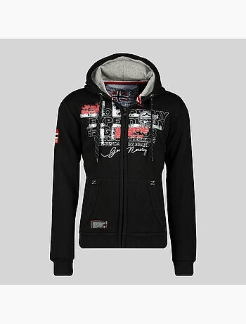 Sweatshirt com capuz e fecho gutta – geographical norway