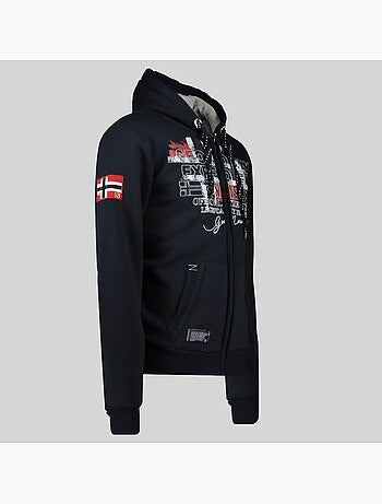 Sweatshirt com capuz e fecho gutta – geographical norway