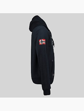 Sweatshirt com capuz e fecho gutta – geographical norway