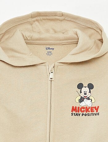 Sweatshirt com capuz e fecho 'Mickey'