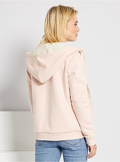 Sweatshirt com capuz e fecho - Kiabi