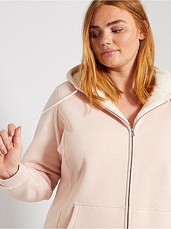 Sweatshirt com capuz e fecho - Kiabi