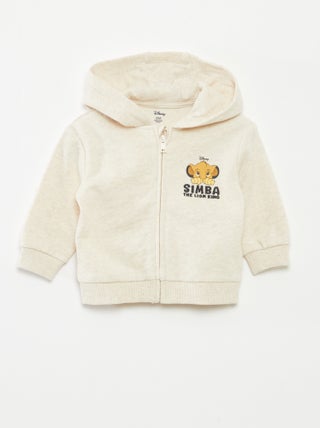 Sweatshirt com capuz e fecho 'Simba'