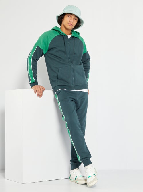 Sweatshirt com capuz e fecho - Kiabi