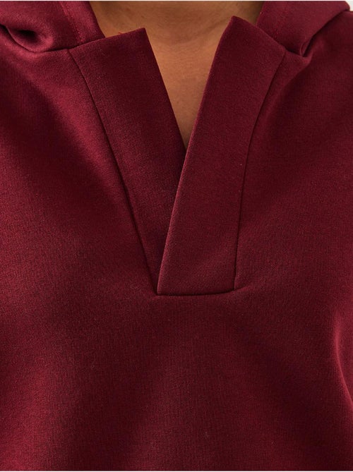Sweatshirt com capuz e gola em v lucci - Kiabi Sweatshirt com capuz e gola em v lucci - Kiabi