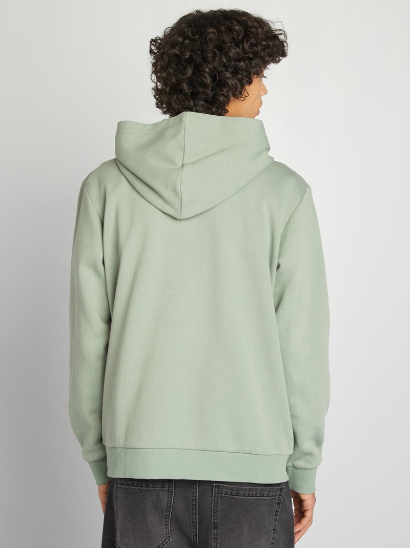 Sweatshirt com capuz e mensagem AZUL - Kiabi