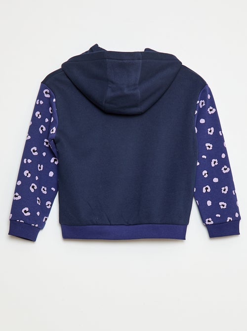 Sweatshirt com capuz e motivos - Kiabi