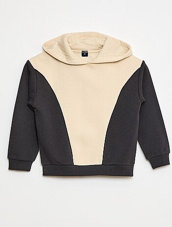 Sweatshirt com capuz e motivos