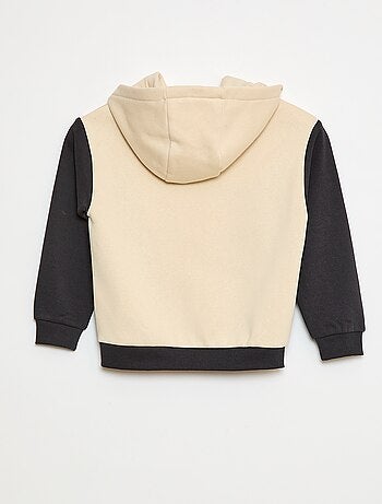 Sweatshirt com capuz e motivos