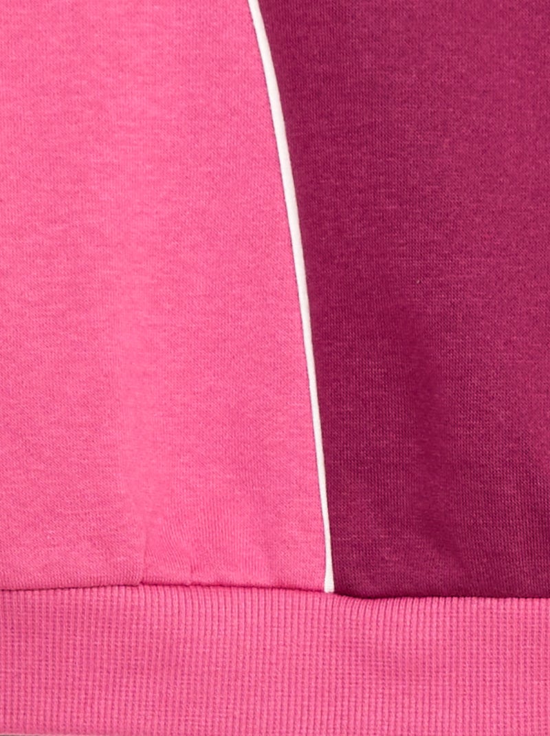 Sweatshirt com capuz e motivos Rosa - Kiabi