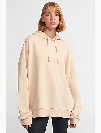 Sweatshirt com capuz em algodão oversized dilvin