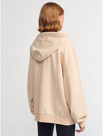 Sweatshirt com capuz em algodão oversized dilvin