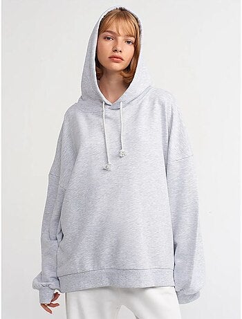 Sweatshirt com capuz em algodão oversized dilvin