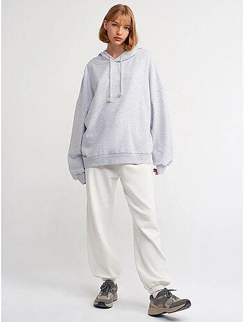 Sweatshirt com capuz em algodão oversized dilvin