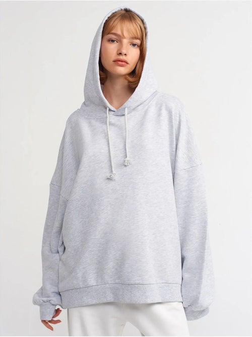 Sweatshirt com capuz em algodão oversized dilvin - Kiabi Sweatshirt com capuz em algodão oversized dilvin - Kiabi