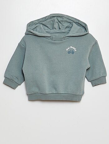 Sweatshirt com capuz em malha french terry