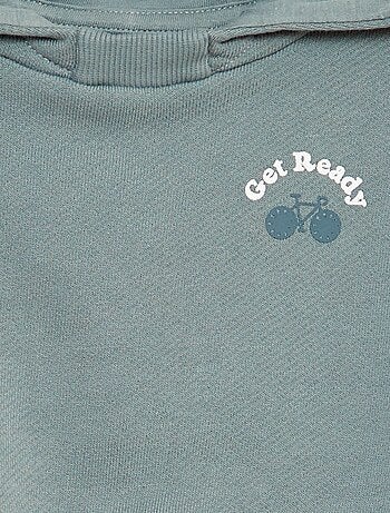 Sweatshirt com capuz em malha french terry